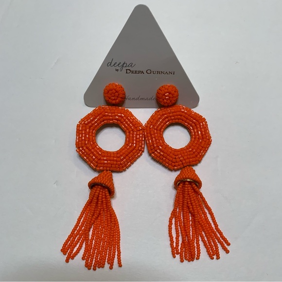 Deepa Gurnani Isha Beaded Earrings - Picture 3 of 5